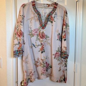 Floral and embroidery Tunic